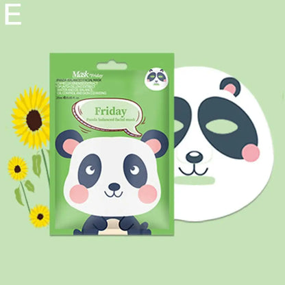 Mascarilla facial hidratante de dibujos animados, mascarilla hidratante profunda para piel sensible, mascarilla de perro, panda y cerdo, mascarilla para el cuidado de la piel.