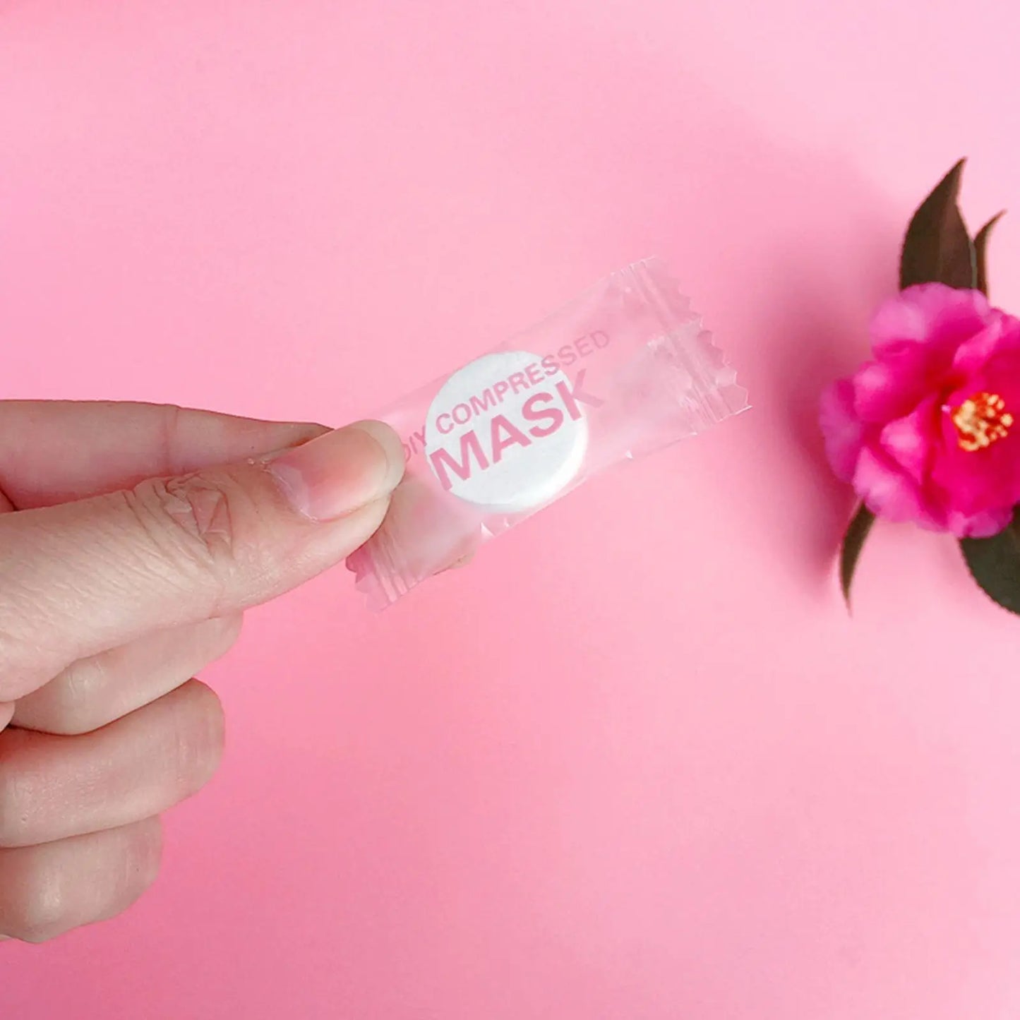 Mascarilla facial desechable de alta gama, no tejida, portátil, comprimida, de 30 o 50 unidades, con pañuelos de algodón envueltos en monedas.