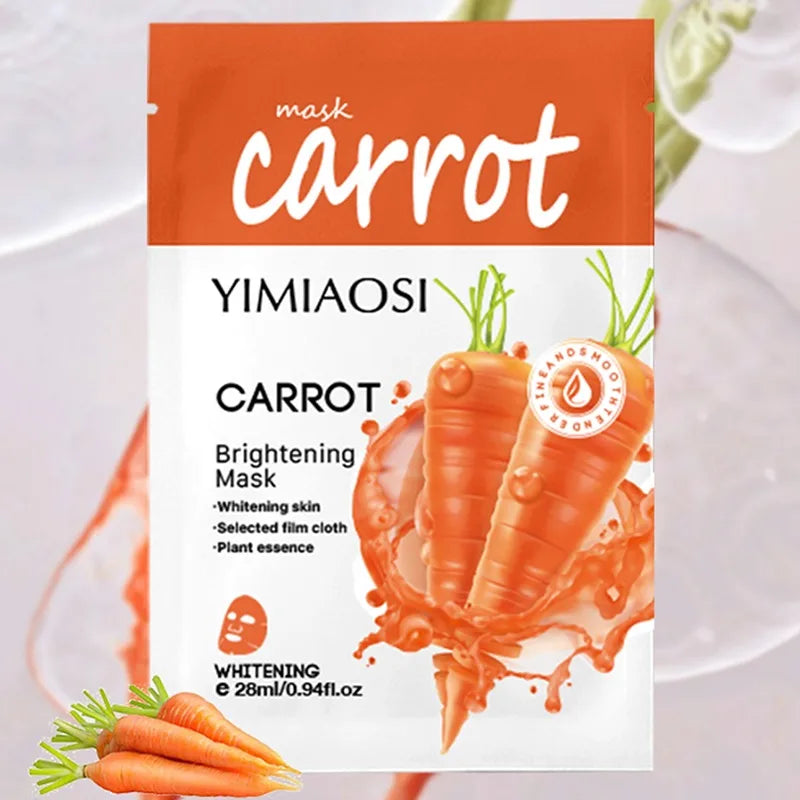 Mascarilla con sabor a fruta, hidratante, humectante y nutritiva para el cuidado de la piel, ilumina suavemente la tez, mascarilla vegetal.