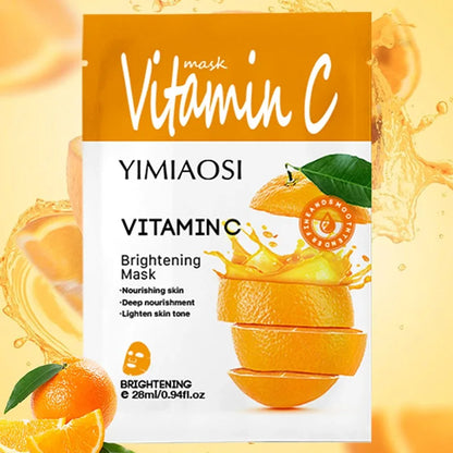 Mascarilla con sabor a fruta, hidratante, humectante y nutritiva para el cuidado de la piel, ilumina suavemente la tez, mascarilla vegetal.