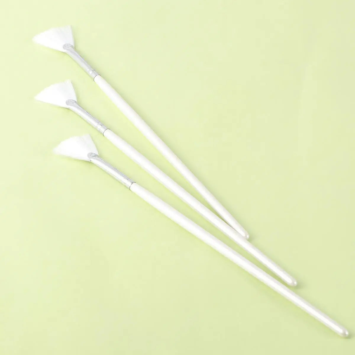 3 pinceles para mascarillas de bricolaje, con forma de abanico, para tratamientos faciales, cobertura suave, herramientas de belleza.