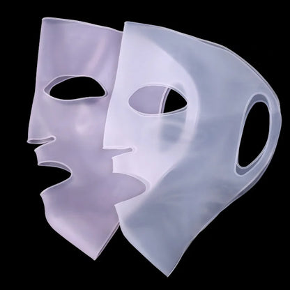 Mascarilla facial de silicona 3D para mujer, hidratante, reafirmante, antiarrugas, reutilizable, herramienta para el cuidado facial.